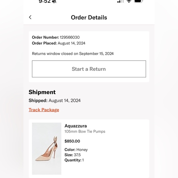 Aquazurra Bow Tie 105mm Pump in Beige 37.5 - brand new, never worn! - Picture 5 of 13